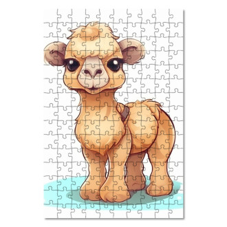 Dřevěné puzzle Kreslený Velbloud