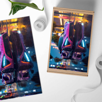 Dřevěné puzzle Rimac Nevera