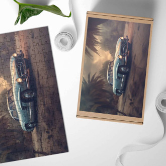 Dřevěné puzzle Mercedes Benz 300SL Gullwing 1