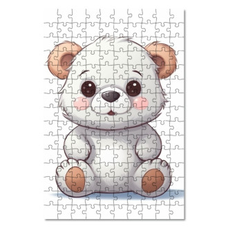 Dřevěné puzzle Kreslený Medvídek