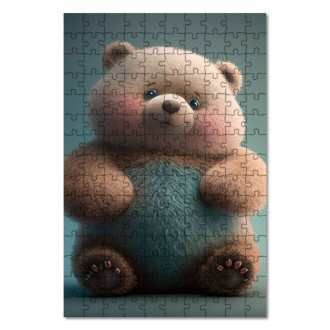 Dřevěné puzzle Roztomilý animovaný medvídek 1