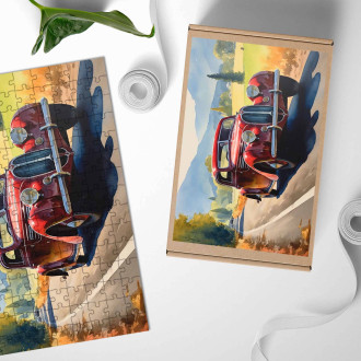 Dřevěné puzzle Alfa Romeo 8C 2900