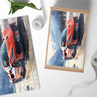 Dřevěné puzzle Ferrari F50