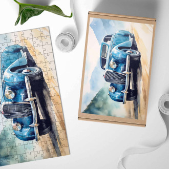 Dřevěné puzzle Delahaye 135 Sport