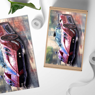 Dřevěné puzzle Pagani Zonda C12 2