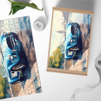 Dřevěné puzzle Shelby Cobra