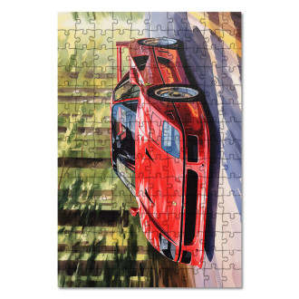 Dřevěné puzzle Ferrari F8 Tributo