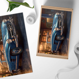 Dřevěné puzzle Mercedes Benz 300SL Gullwing 3
