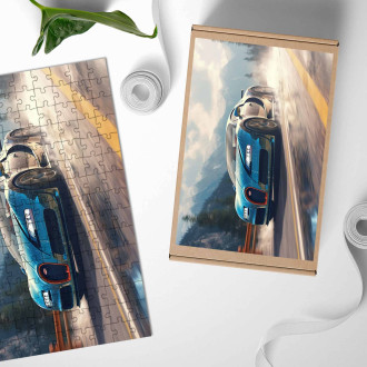 Dřevěné puzzle Bugatti Veyron 1