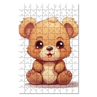 Dřevěné puzzle Kreslený Medvěd