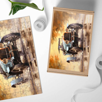 Dřevěné puzzle Mercedes 1908 GP