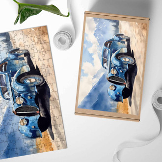 Dřevěné puzzle Bugatti Type 57SC
