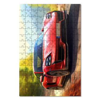 Dřevěné puzzle Porsche Taycan