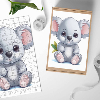 Dřevěné puzzle Kreslená Koala