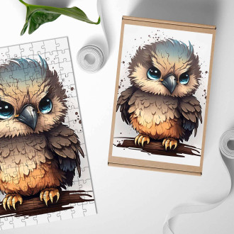 Dřevěné puzzle Kreslený Orel