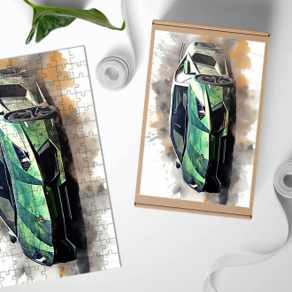 Dřevěné puzzle Lamborghini Aventador Mansory 1