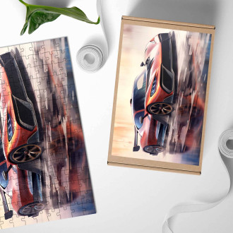 Dřevěné puzzle Mercedes AMG One