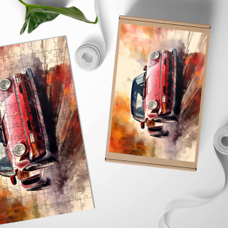 Dřevěné puzzle Porsche 959