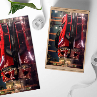 Dřevěné puzzle LaFerrari