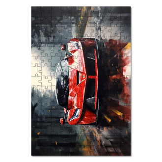 Dřevěné puzzle Ferrari LaFerrari