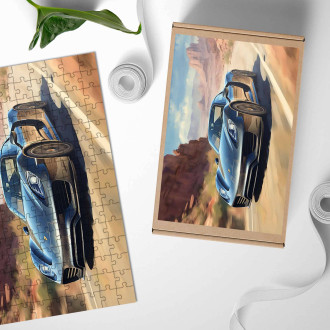 Dřevěné puzzle Porsche 918 Spyder 1