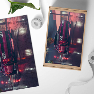 Dřevěné puzzle Dodge Challenger SRT Hellcat