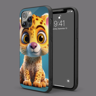 Kryt na mobil Roztomilý animovaný leopard