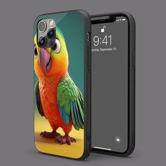 Kryt na mobil Roztomilý animovaný papoušek 1