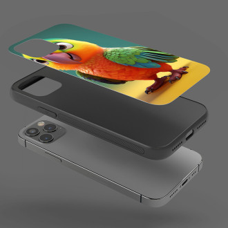 Kryt na mobil Roztomilý animovaný papoušek 1