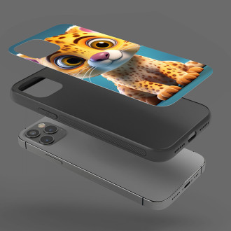 Kryt na mobil Roztomilý animovaný leopard
