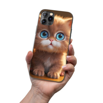 Kryt na mobil Roztomilá animovaná kočka 1