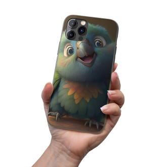 Kryt na mobil Roztomilý animovaný papoušek 2