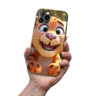 Kryt na mobil Roztomilý animovaný tygr 1