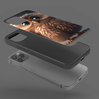 Kryt na mobil Roztomilá animovaná sova 2