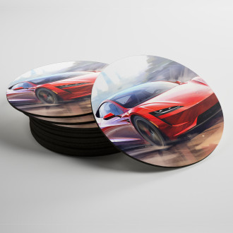 Podtácky Tesla Roadster 2023