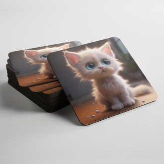 Podtácky Roztomilá animovaná kočka