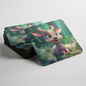 Podtácky Roztomilá animovaná srnka