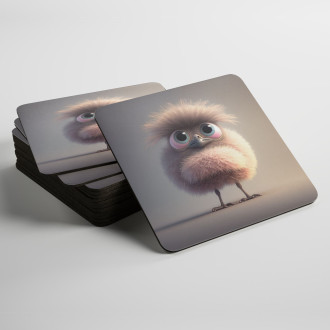 Podtácky Roztomilý animovaný pštros 1