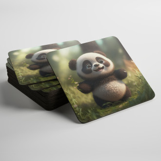 Podtácky Roztomilá animovaná panda