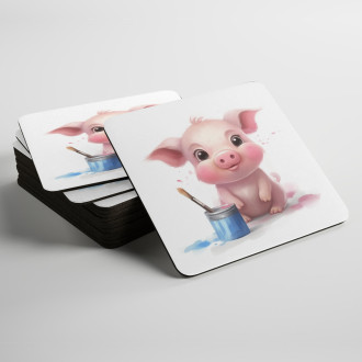 Podtácky Kreslené Prasátko