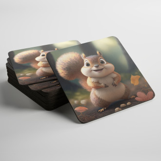 Podtácky Roztomilá animovaná veverka 2