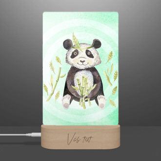 Dětská lampička Watercolor panda