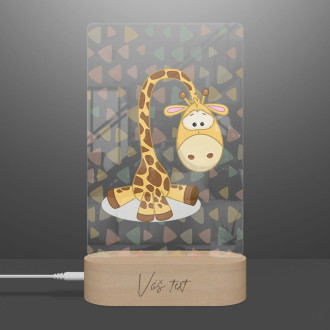 Dětská lampička Sedící Žirafa