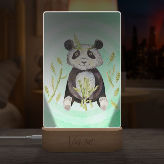 Dětská lampička Watercolor panda