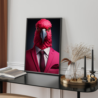 papoušek v obleku