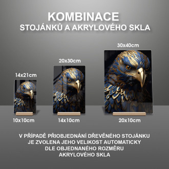 Akrylové sklo zlatý orel