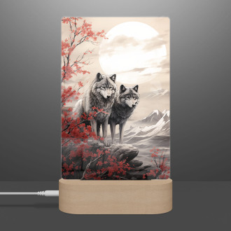 Lampa vlci s japonským sluncem