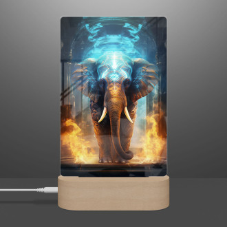 Lampa mystický slon s ohněm