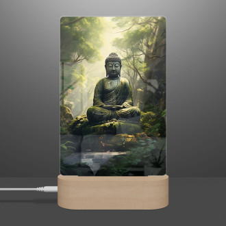 Lampa buddha v lese