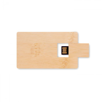 CREDITCARD PLUS, 16GB USB s krytem z bambusu